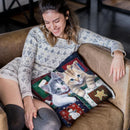 Christmas Calendar Kittens Throw Pillow By Jenny Newland - All About Vibe