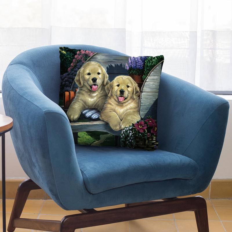 Wagging Along For The Ride Throw Pillow By Jenny Newland - All About Vibe
