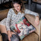 White Poodle Throw Pillow By Jenny Newland - All About Vibe