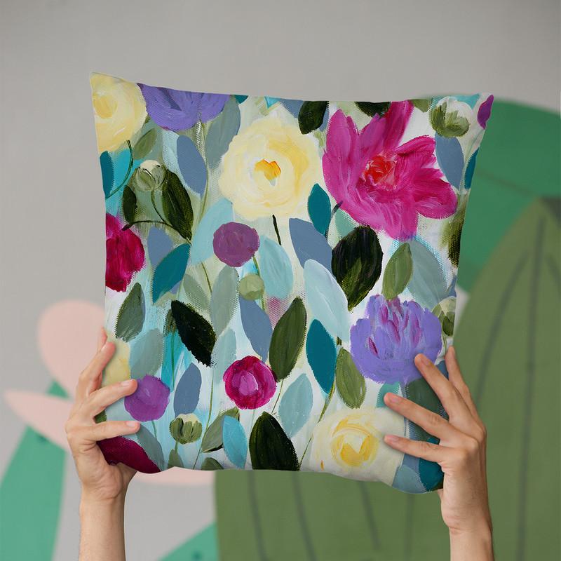 Tranquility Blooms Throw Pillow By Carrie Schmitt - All About Vibe