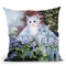Kittens In The Master'S Garden Throw Pillow By Jenny Newland - All About Vibe