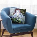 Kittens In The Master'S Garden Throw Pillow By Jenny Newland - All About Vibe