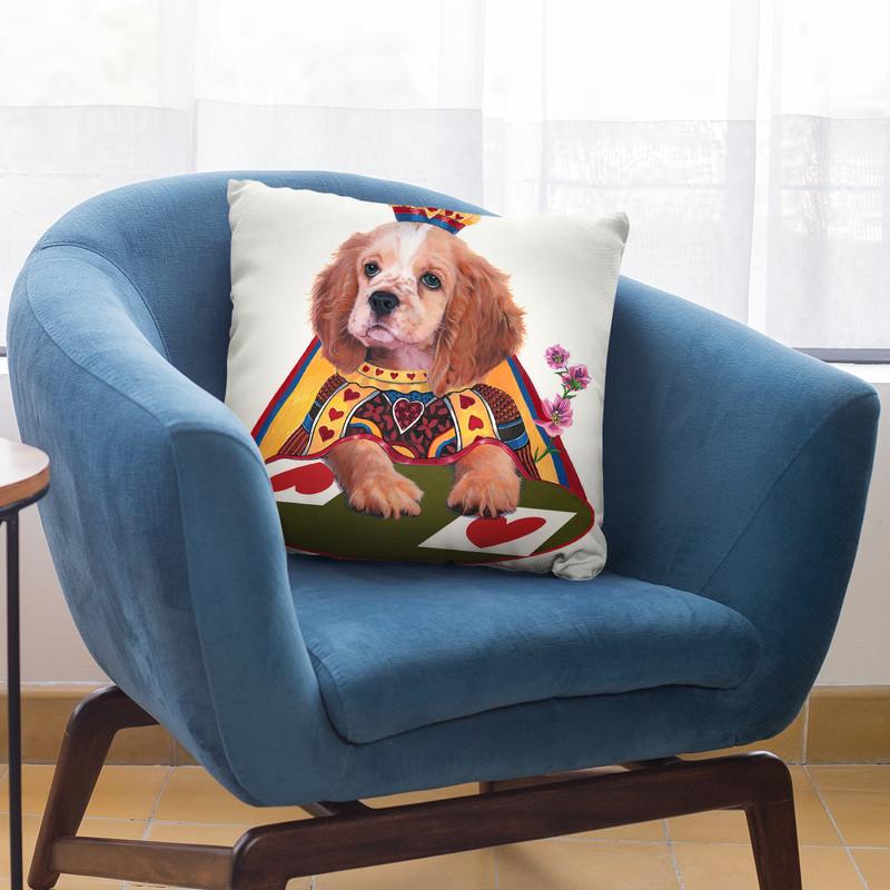 Queen Of Hearts Throw Pillow By Howie Green - All About Vibe