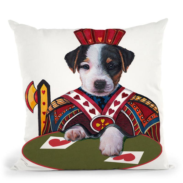 Jack Of Hearts Throw Pillow By Jenny Newland - All About Vibe