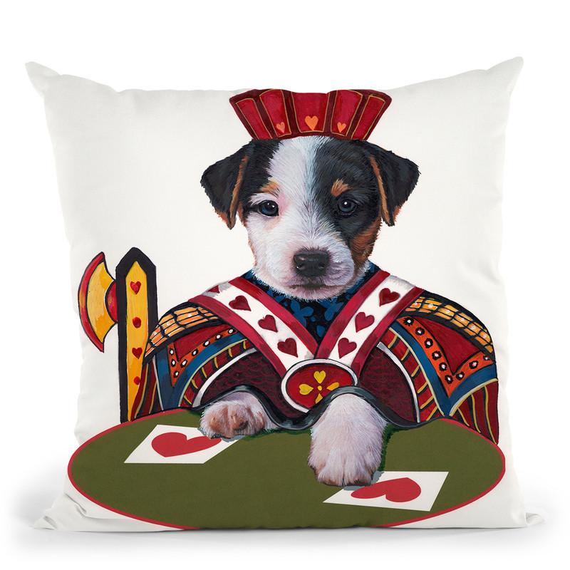 Jack Of Hearts Throw Pillow By Jenny Newland - All About Vibe