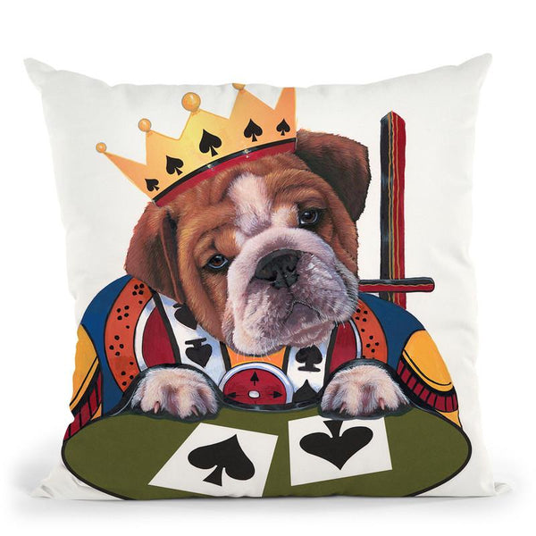 King Of Spades Throw Pillow By Jenny Newland - All About Vibe
