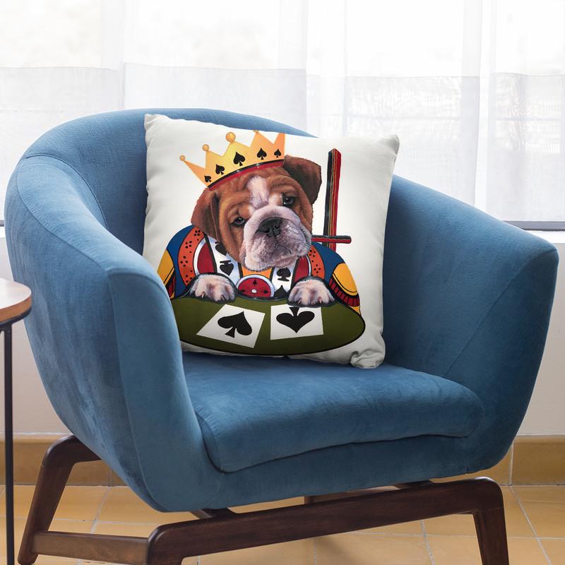 King Of Spades Throw Pillow By Jenny Newland - All About Vibe