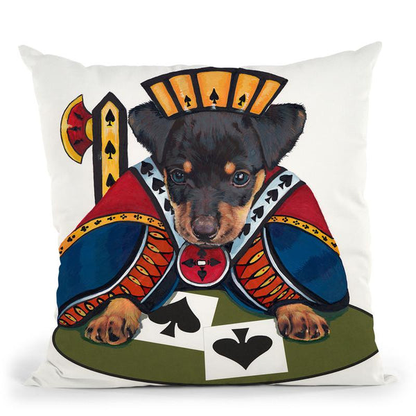 Jack Of Spades Throw Pillow By Jenny Newland - All About Vibe
