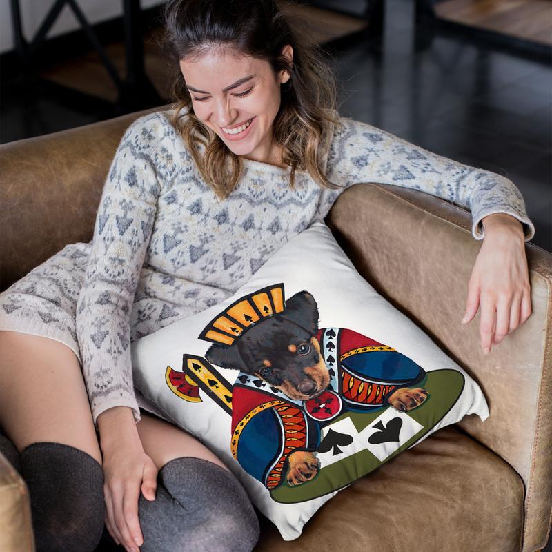 Jack Of Spades Throw Pillow By Jenny Newland - All About Vibe