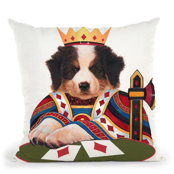 King Of Diamonds Throw Pillow By Jenny Newland - All About Vibe