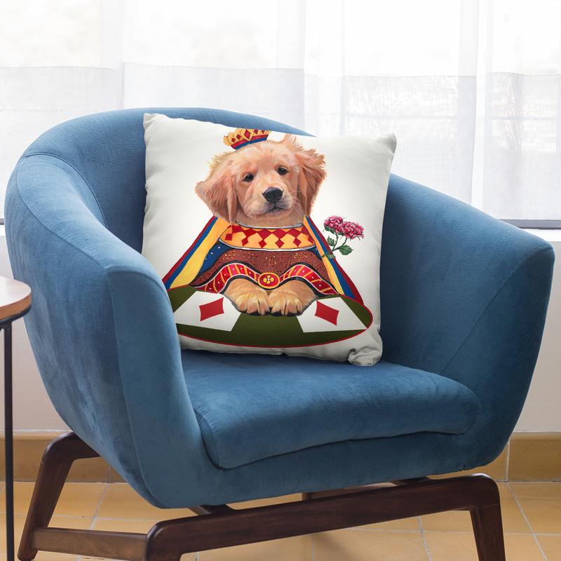 Queen Of Diamonds Throw Pillow By Jenny Newland - All About Vibe