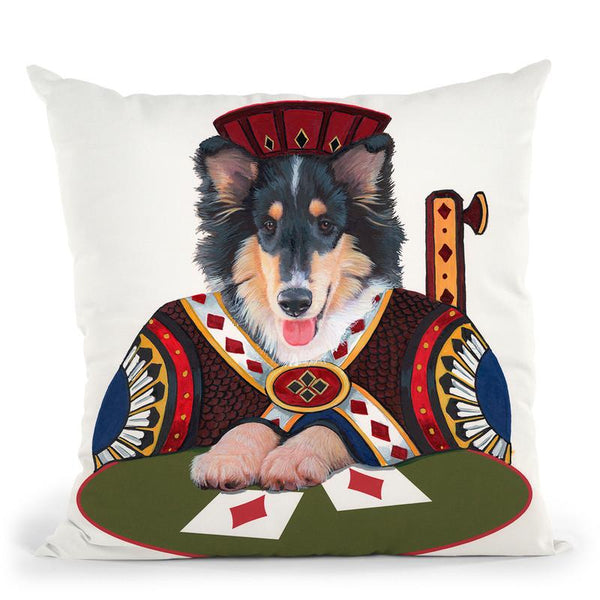 Jack Of Diamonds Throw Pillow By Jenny Newland - All About Vibe
