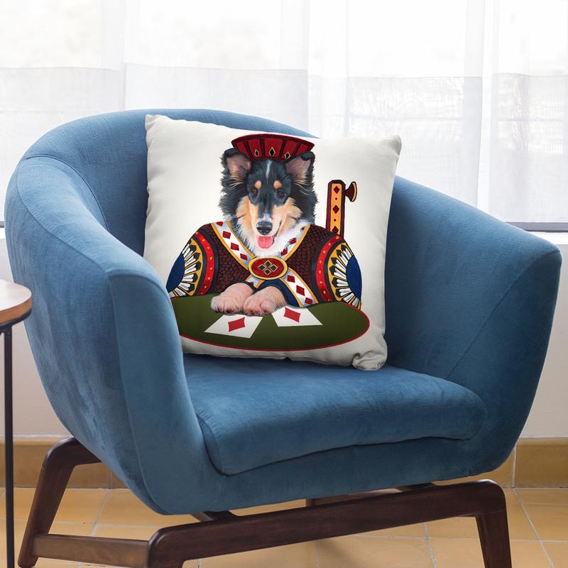 Jack Of Diamonds Throw Pillow By Jenny Newland - All About Vibe