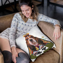 Queen Of Clubs Throw Pillow By Jenny Newland - All About Vibe