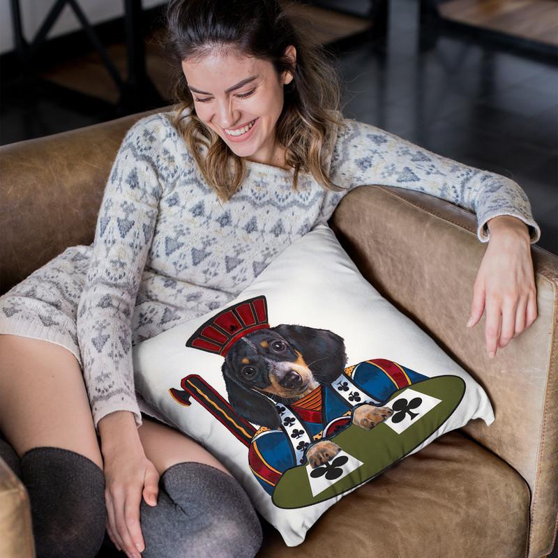 Jack Of Clubs Throw Pillow By Jenny Newland - All About Vibe