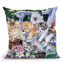 Purfect Gardening Buddies Throw Pillow By Jenny Newland - All About Vibe