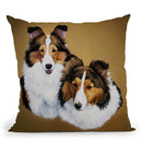 Collies 1 Throw Pillow By Jenny Newland - All About Vibe