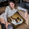 Collies 1 Throw Pillow By Jenny Newland - All About Vibe