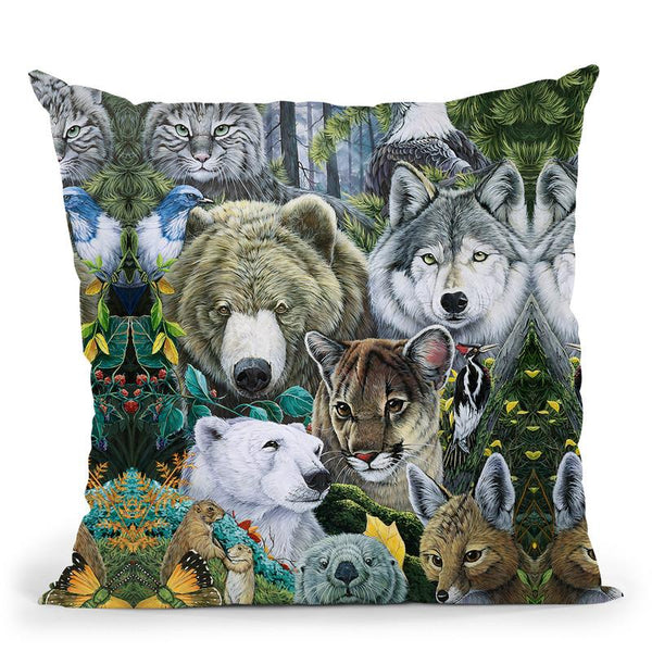 North America'S Endangered Throw Pillow By Jenny Newland - All About Vibe