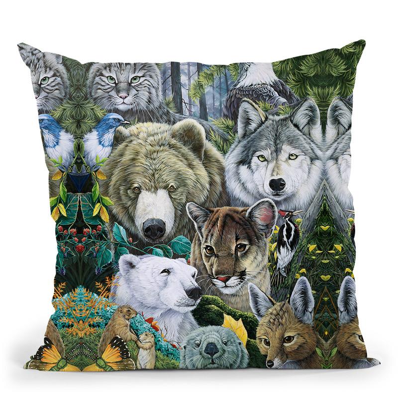 North America'S Endangered Throw Pillow By Jenny Newland - All About Vibe