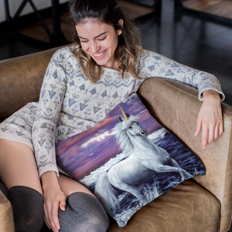 Unicorn Throw Pillow By Bob Weer - All About Vibe