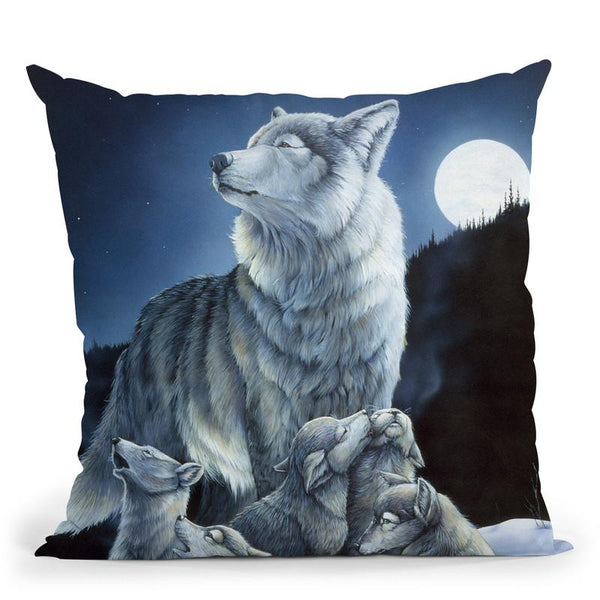 Howling Lessons Throw Pillow By Jenny Newland - All About Vibe