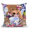 Tea Party Bear 1 Throw Pillow By Jenny Newland - All About Vibe