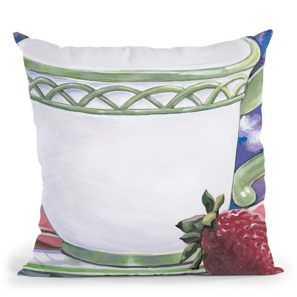 Tea Party Bear 2 Throw Pillow By Jenny Newland - All About Vibe