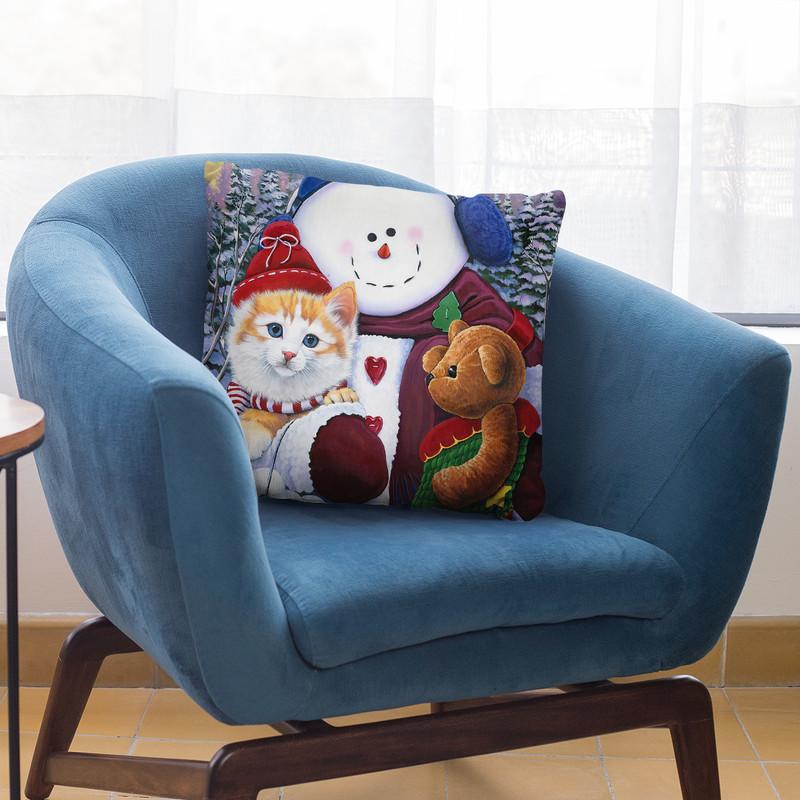 Winter Wonder Pals Throw Pillow By Jenny Newland - All About Vibe