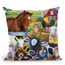 Farm Friends Throw Pillow By Jenny Newland - All About Vibe
