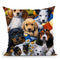 Country Bumpkin Puppies Throw Pillow By Jenny Newland - All About Vibe