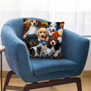 Country Bumpkin Puppies Throw Pillow By Jenny Newland - All About Vibe