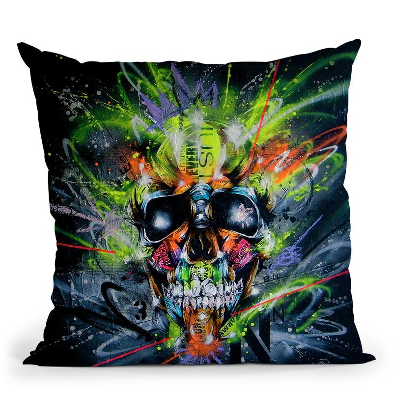 Neon Throw Pillow By Taka Sudo - All About Vibe