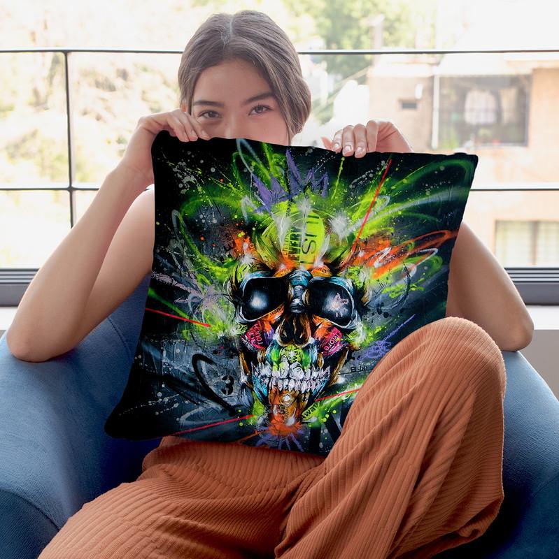 Neon Throw Pillow By Taka Sudo - All About Vibe