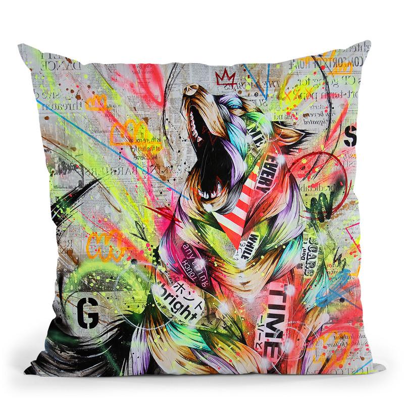 Rebel Throw Pillow By Taka Sudo - All About Vibe