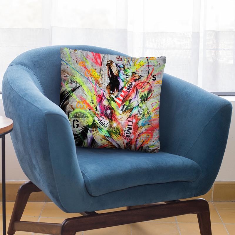 Rebel Throw Pillow By Taka Sudo - All About Vibe