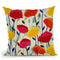 Cheerful Poppies Throw Pillow By Carrie Schmitt - All About Vibe