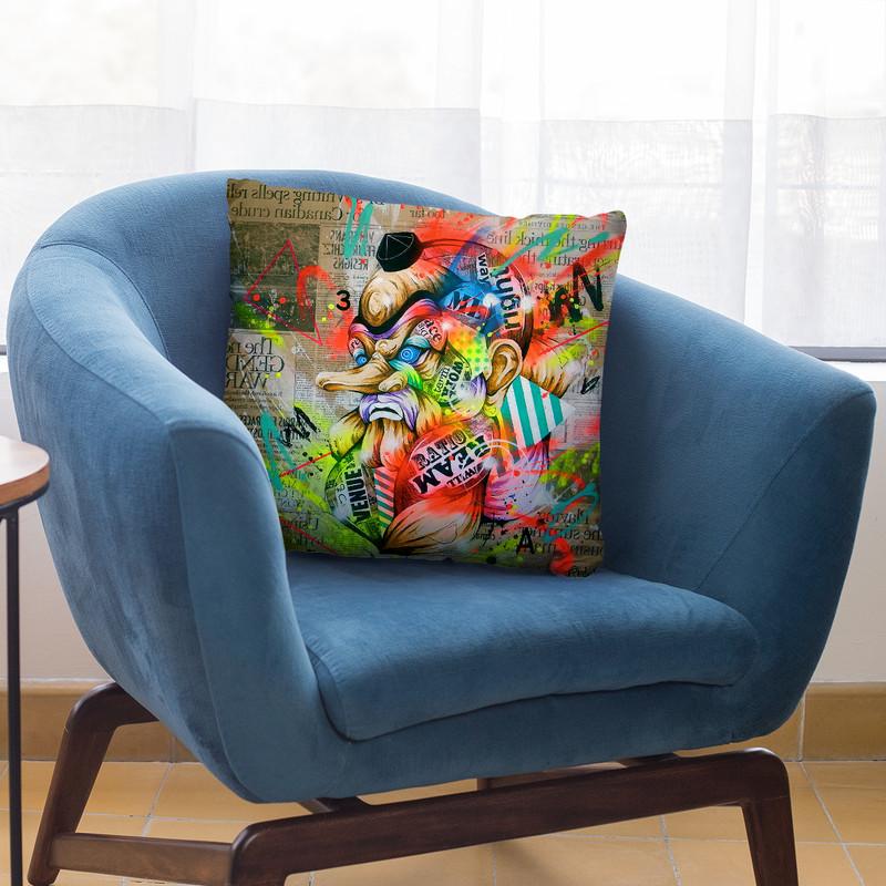 Tengu Throw Pillow By Taka Sudo - All About Vibe
