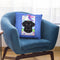 Black Lab Music Lover Throw Pillow By Tomoyo Pitcher - All About Vibe