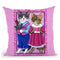 Cat Lovers Throw Pillow By Tomoyo Pitcher - All About Vibe