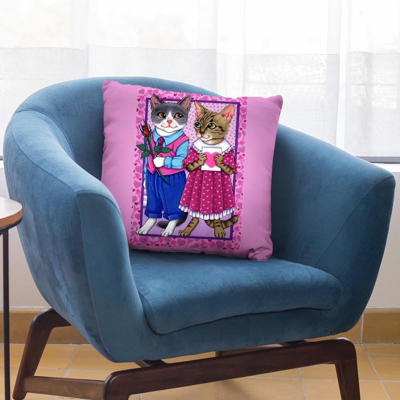 Cat Lovers Throw Pillow By Tomoyo Pitcher - All About Vibe