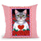 Cat Roses Throw Pillow By Tomoyo Pitcher - All About Vibe