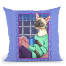 Coffee Cat Throw Pillow By Tomoyo Pitcher - All About Vibe