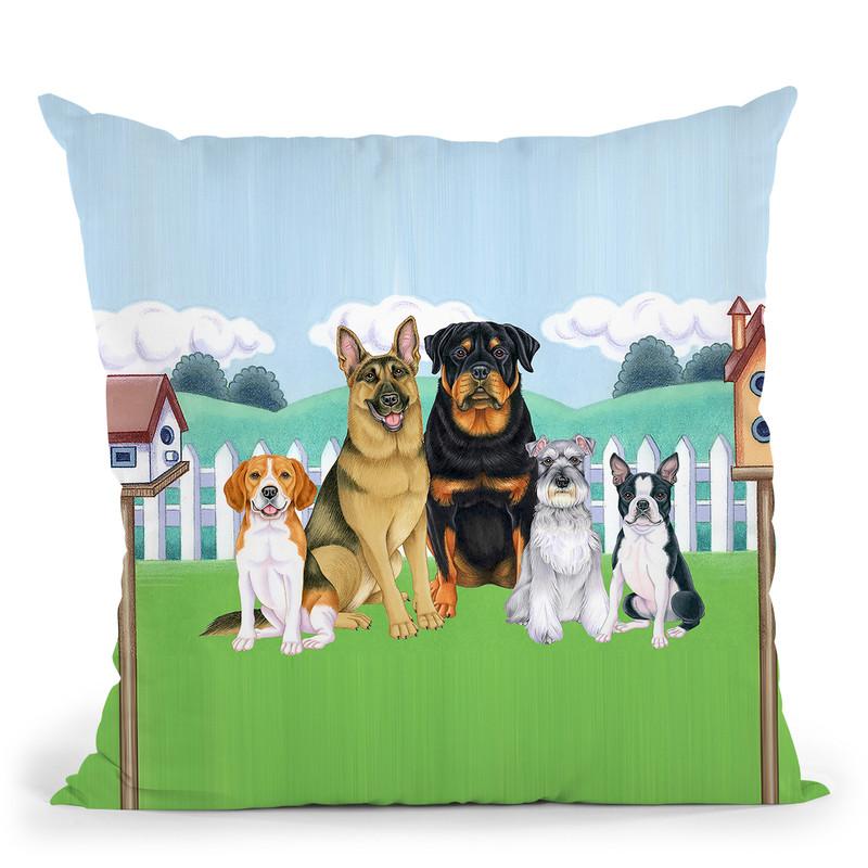 Great Outdoors Backyard Throw Pillow By Tomoyo Pitcher - All About Vibe