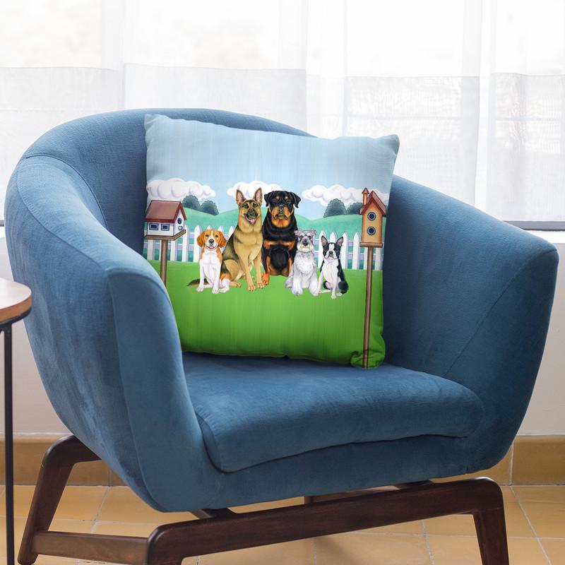 Great Outdoors Backyard Throw Pillow By Tomoyo Pitcher - All About Vibe