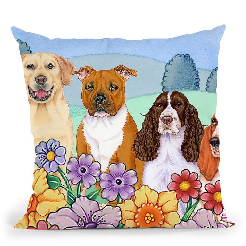 Great Outdoors Village Throw Pillow By Tomoyo Pitcher - All About Vibe