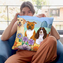 Great Outdoors Village Throw Pillow By Tomoyo Pitcher - All About Vibe