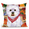 Harvest Westie Throw Pillow By Tomoyo Pitcher - All About Vibe