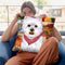 Harvest Westie Throw Pillow By Tomoyo Pitcher - All About Vibe