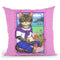 Picnic Cat Throw Pillow By Tomoyo Pitcher - All About Vibe